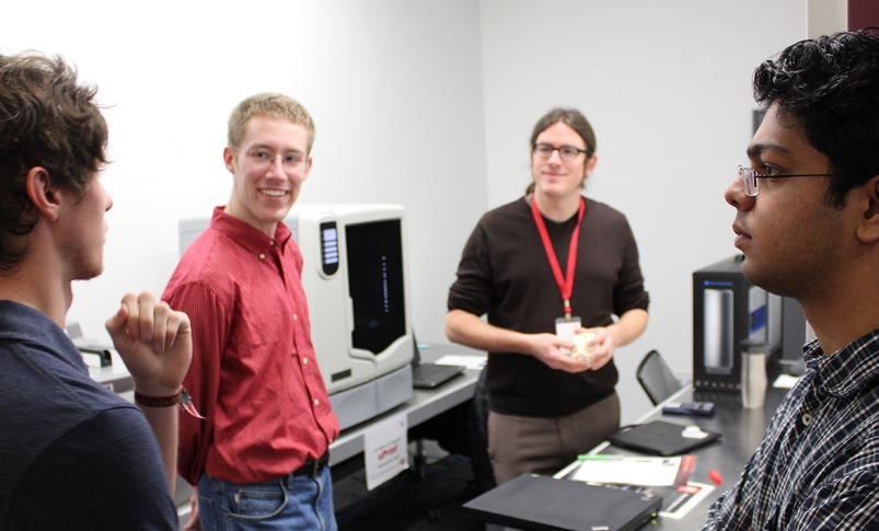 Enjoying the new Hunt Library makerspace